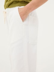 FatFace Ashli White Tapered Cargo Trousers - Image 4 of 5
