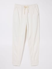 FatFace Ashli White Tapered Cargo Trousers - Image 5 of 5
