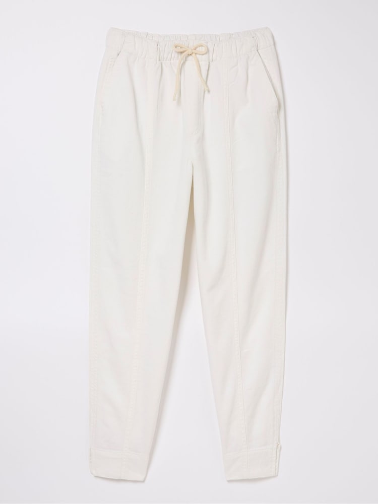 FatFace Ashli White Tapered Cargo Trousers - Image 5 of 5 FatFace Ashli White Tapered Cargo Trousers - Image 5 of 5