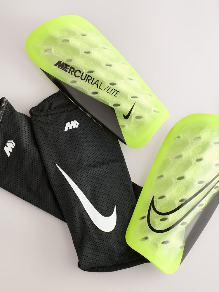 Nike Yellow Mercurial Lite Football Shin Guards - Image 1 of 6