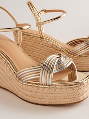 Ted Baker Natural Amaalia High-Heeled Wedges - Image 3 of 5