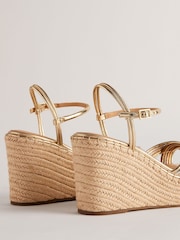 Ted Baker Natural Amaalia High-Heeled Wedges - Image 4 of 5