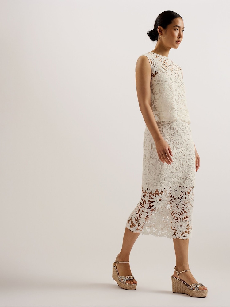 Ted Baker Natural Amaalia High-Heeled Wedges - Image 5 of 5