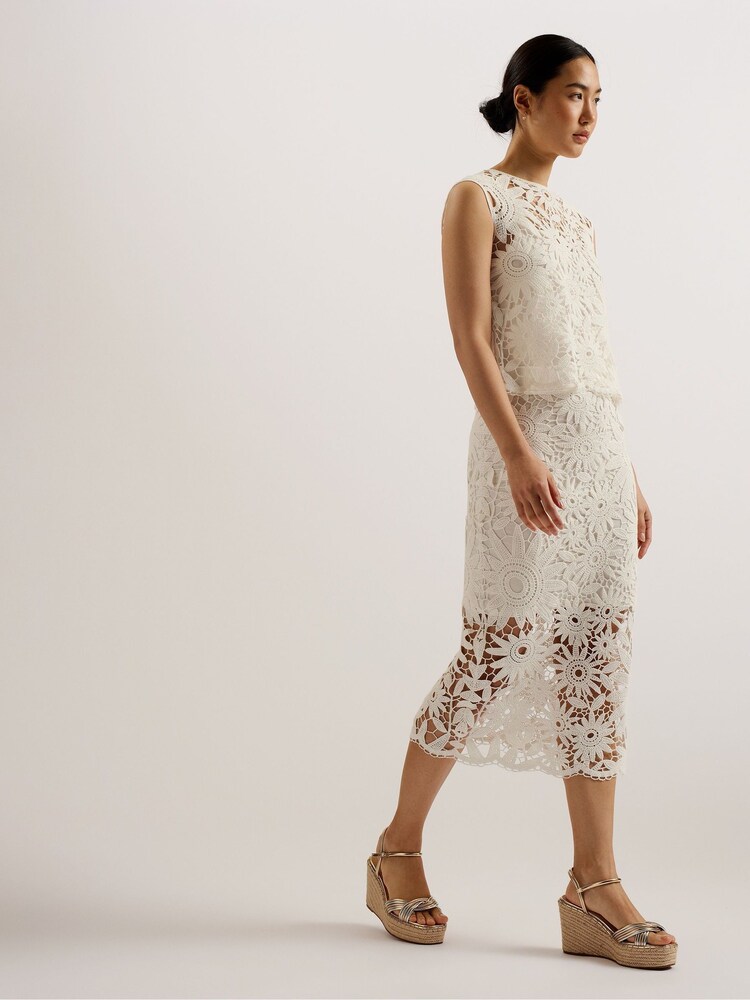 Ted Baker Natural Amaalia High-Heeled Wedges - Image 5 of 5 Ted Baker Natural Amaalia High-Heeled Wedges - Image 5 of 5