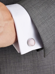 Pink Silk Tie, Pocket Square and Cufflinks Gift Box Set - Image 2 of 6