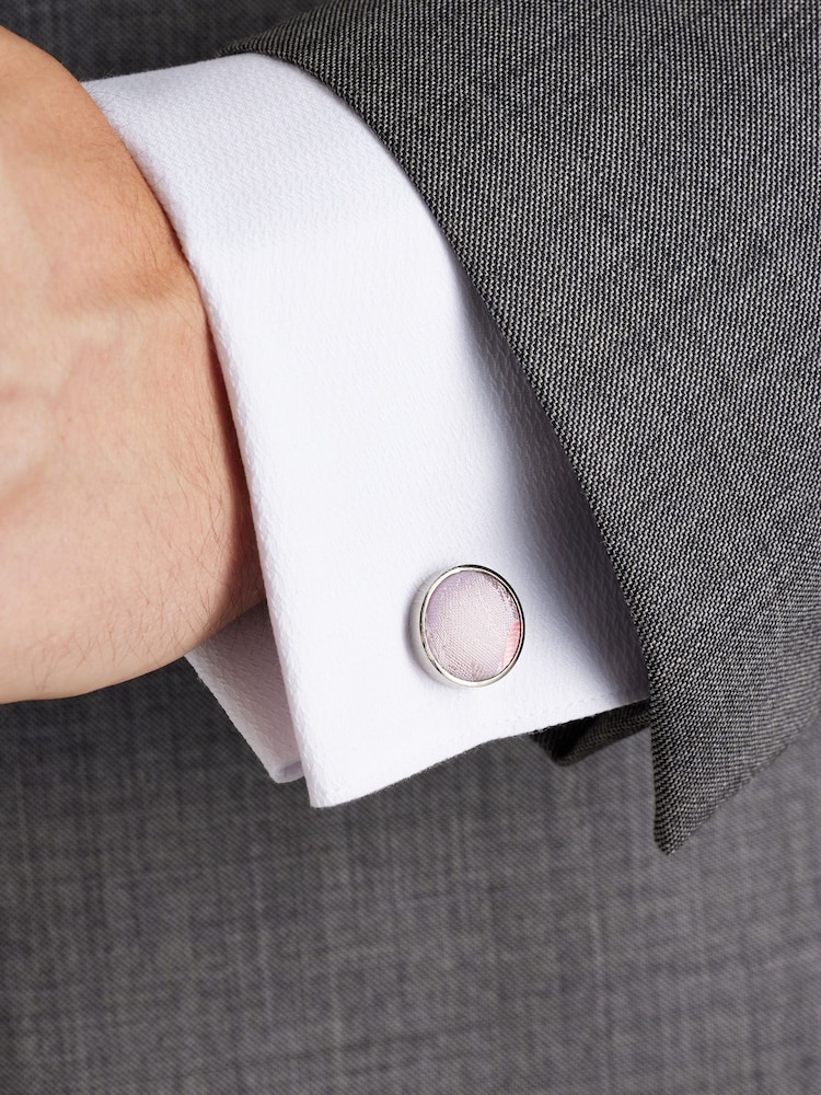 Pink Silk Tie, Pocket Square and Cufflinks Gift Box Set - Image 2 of 6