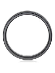 Beaverbrooks Platinum and Zirconium Men’s Wedding Ring - Image 3 of 5
