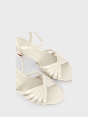 Hobbs Cream Lacey Sandals - Image 4 of 4