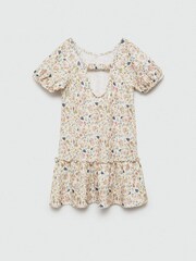 Mango Cream Floral Print Dress - Image 1 of 2