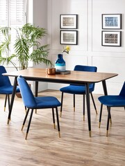 Julian Bowen Brown Findlay Rectangular Dining Table - Image 2 of 6