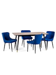 Julian Bowen Brown Findlay Rectangular Dining Table - Image 6 of 6