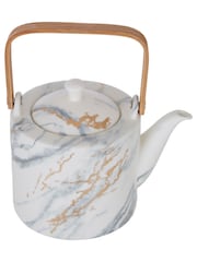 Maison by Premier White Marble Luxe Teapot - Image 3 of 6