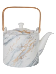 Maison by Premier White Marble Luxe Teapot - Image 5 of 6