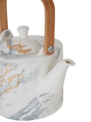 Maison by Premier White Marble Luxe Teapot - Image 6 of 6