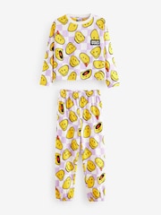 Purple/White License Smiley Jogger Pyjamas (3-16yrs) - Image 5 of 8