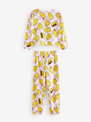 Purple/White License Smiley Jogger Pyjamas (3-16yrs) - Image 6 of 8