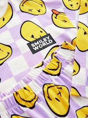 Purple/White License Smiley Jogger Pyjamas (3-16yrs) - Image 7 of 8