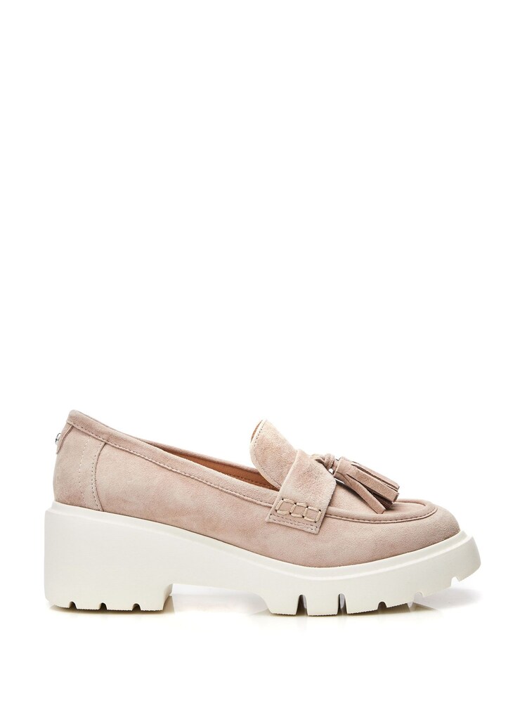 Moda in Pelle Feyre Tassel Trim Wedge Loafers - Image 1 of 4