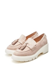 Moda in Pelle Feyre Tassel Trim Wedge Loafers - Image 2 of 4