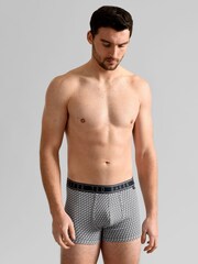 Ted Baker Dark Blue Cotton Trunks 3 Pack - Image 2 of 7