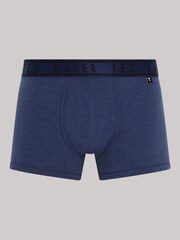 Ted Baker Dark Blue Cotton Trunks 3 Pack - Image 7 of 7