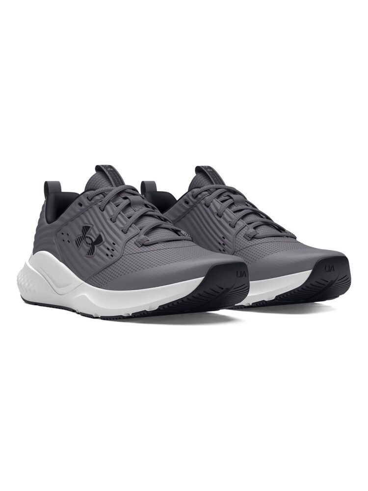 Under Armour Grey Charged Commit 4 Trainers - Image 3 of 5