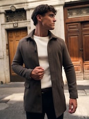 Tailored Athlete Muscle Fit Car Coat - Obrázek 4 z 6