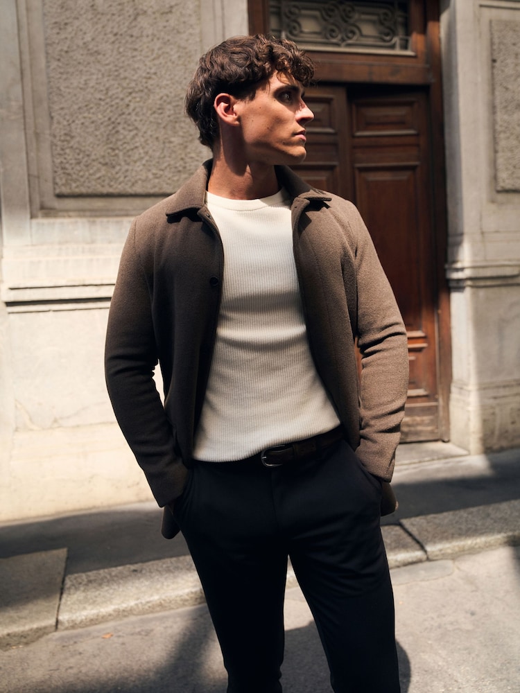 Tailored Athlete Muscle Fit Car Coat - Obrázek 6 z 6