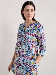 Seasalt Cornwall Multi Op Art Tunic - Image 1 of 5
