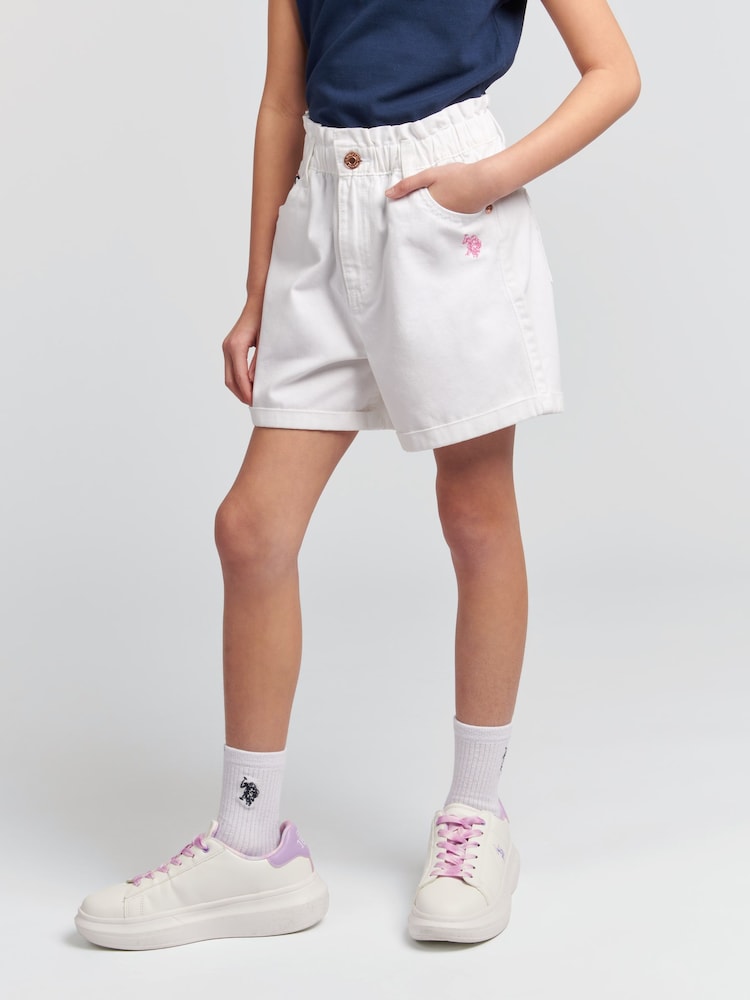 U.S. Polo Assn. White 100% Cotton Shorts - Image 1 of 9