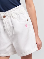 U.S. Polo Assn. White 100% Cotton Shorts - Image 5 of 9