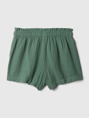 Gap Green Crinkle Cotton Pull On Baby Shorts (12mths-5yrs) - Image 2 of 2