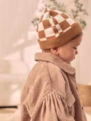 Rust Brown Knitted Baby Beanie Hat (0mths-2yrs) - Image 2 of 5