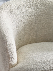 Julian Bowen Cream Gigi Boucle Accent Chair - Image 5 of 5