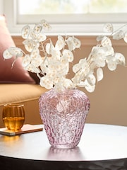 Pink Strawberry Shape Glass Vase - Image 1 of 4