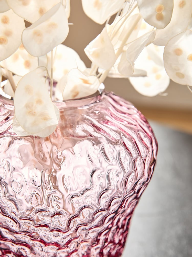 Pink Strawberry Shape Glass Vase - Image 2 of 4 Pink Strawberry Shape Glass Vase - Image 2 of 4