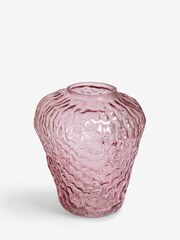 Pink Strawberry Shape Glass Vase - Image 3 of 4