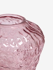 Pink Strawberry Shape Glass Vase - Image 4 of 4
