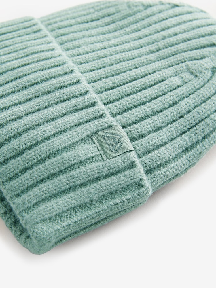 Sage Green Knitted Beanie Hat (1-16yrs) - Image 2 of 2