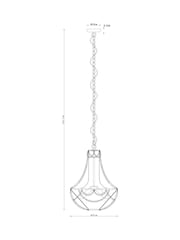 Black Tahlia Easy Fit Pendant Lamp Shade - Image 3 of 5
