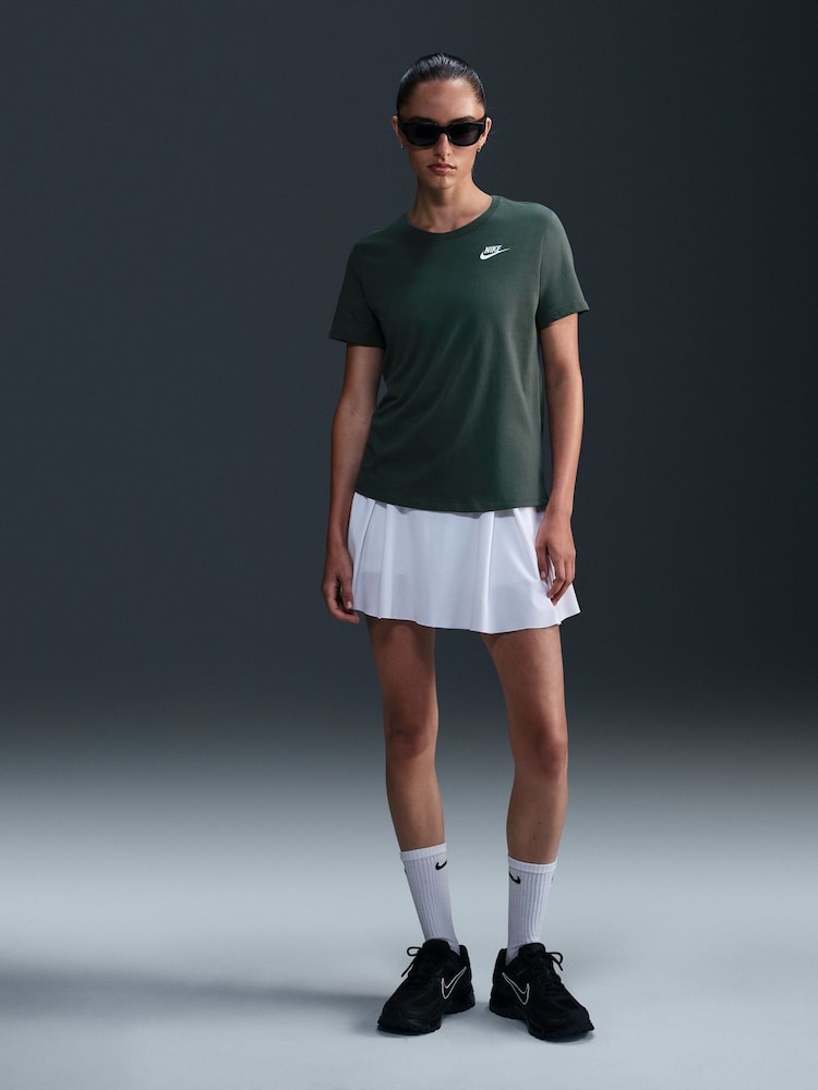 Nike Dark Green Sportswear Club Essentials T-Shirt - Image 1 of 5