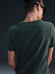 Nike Dark Green Sportswear Club Essentials T-Shirt - Image 3 of 5