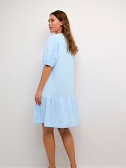 Kaffe Blue Edith Above Knee Length A-Line Dress - Image 2 of 5