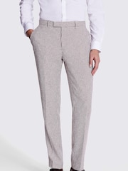 MOSS Grey Tailored Fit Houndstooth Trousers - Image 1 of 3