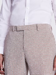 MOSS Grey Tailored Fit Houndstooth Trousers - Image 3 of 3