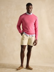 Joules Hillside Rose Pink Crew Neck Knitted Jumper - Image 3 of 7