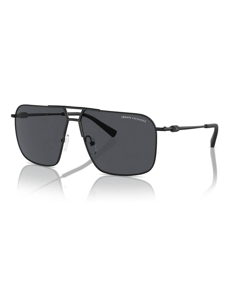 Armani Exchange Ax2050S Pilot Black Sunglasses - Image 2 of 5 Armani Exchange Ax2050S Pilot Black Sunglasses - Image 2 of 5