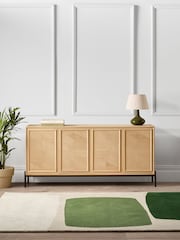 Jasper Conran London White Washed Oak Aden Large Sideboard - Image 2 of 6