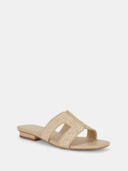 Novo Natural Raspberry Woven Cut Out Sandals - Image 3 of 6
