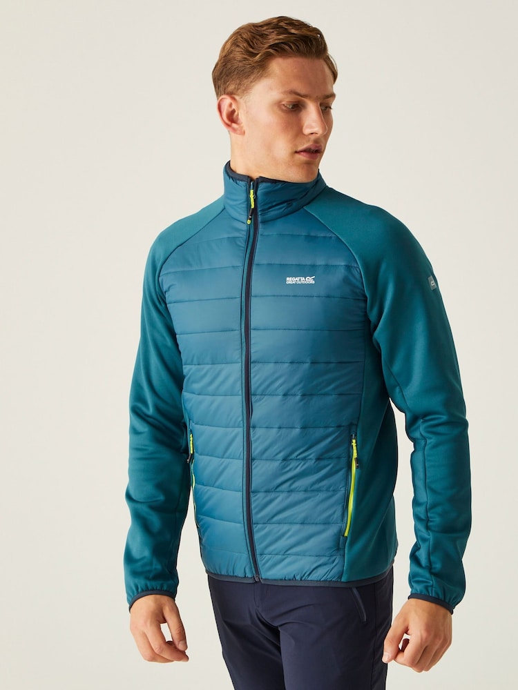 Regatta cyan Clumber IV Hybrid Jacket - Image 1 of 8